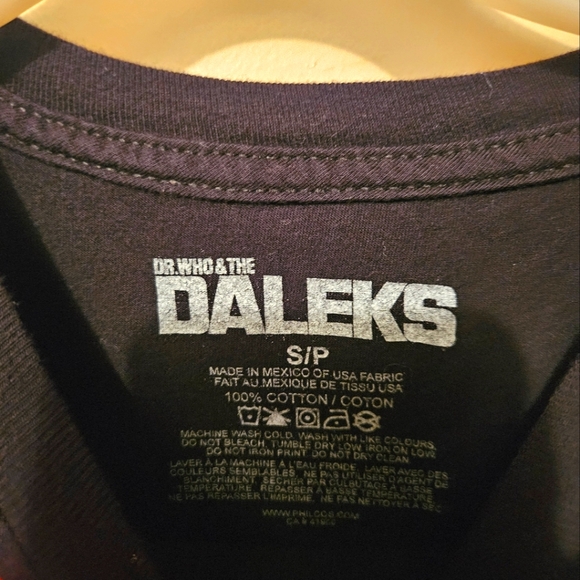 Doctor Who Dalek Exterminate Pop Art Size S T-Shirt Dr Who and the Daleks - Picture 3 of 3